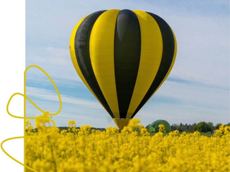 loty-balonowe zdjęcie prezentacji gdzie wesele